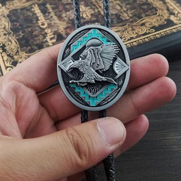 Amazon.com: LAXPICOL Vintage Turquoise Stone Bolo Tie For  Vintage Native American Western Bolo Western Tie